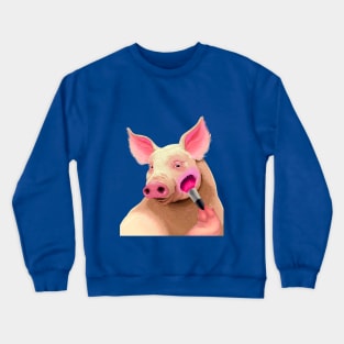 Pig Funny Crewneck Sweatshirt